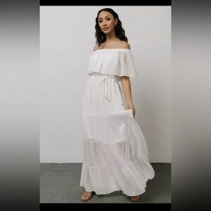 Baltic Born Swiss dot maxi dress